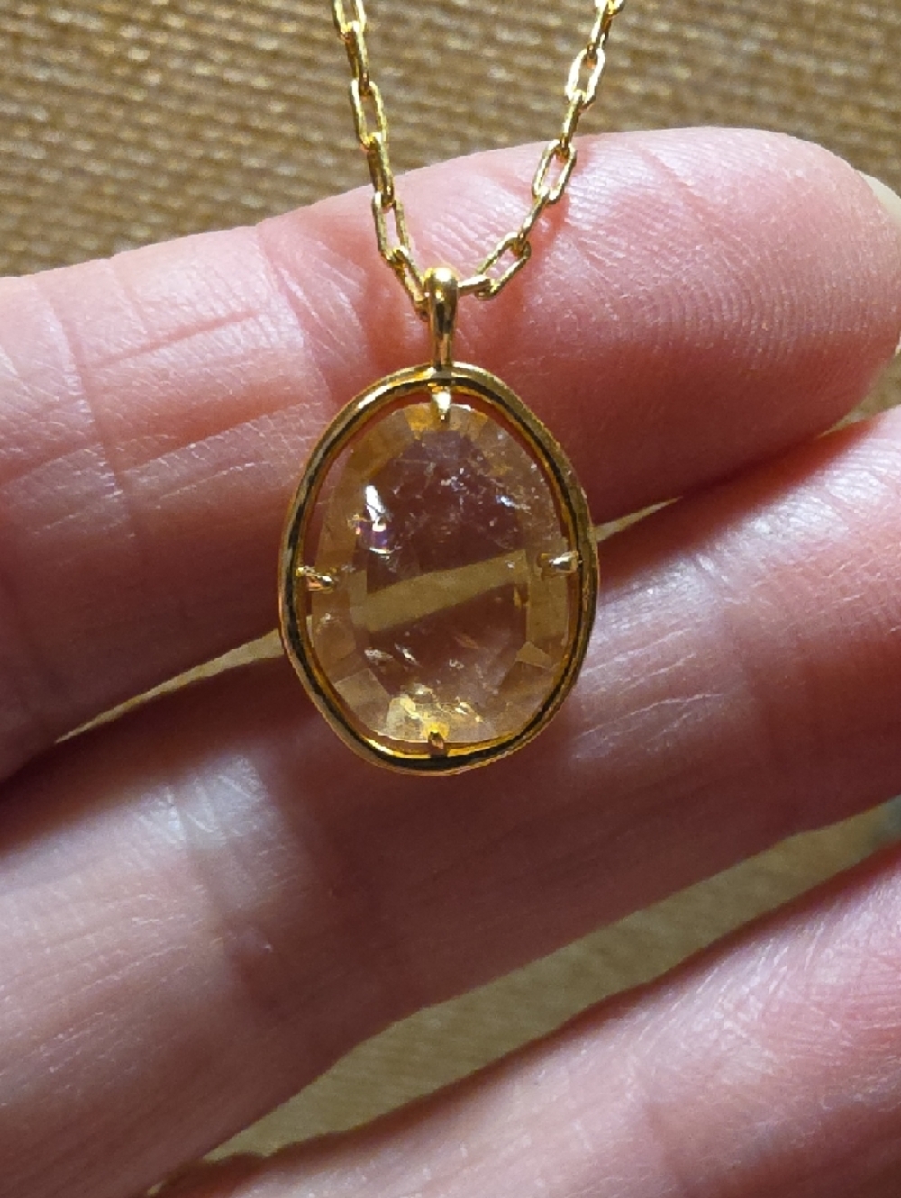 Gorjana Gold Teardrop Pendant Necklace - Picture 3 of 5